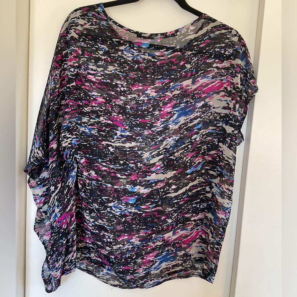 Multicolor Abstract Women's Top